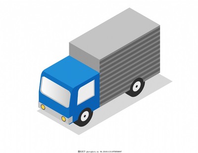 卡通貨車車箱元素圖片 運輸場景的視覺解析